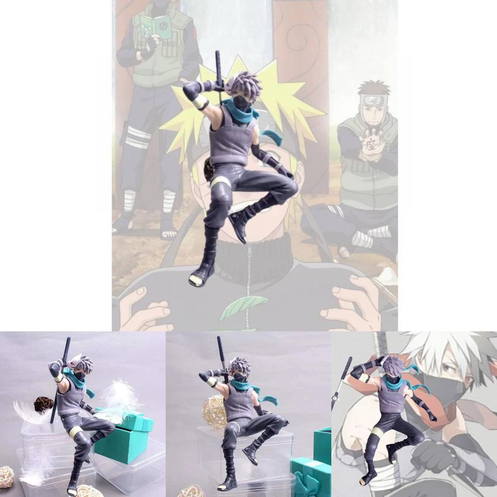 Naruto Kakashi Hatake Anime Character Toy Model Cake Decoration Pvc Material