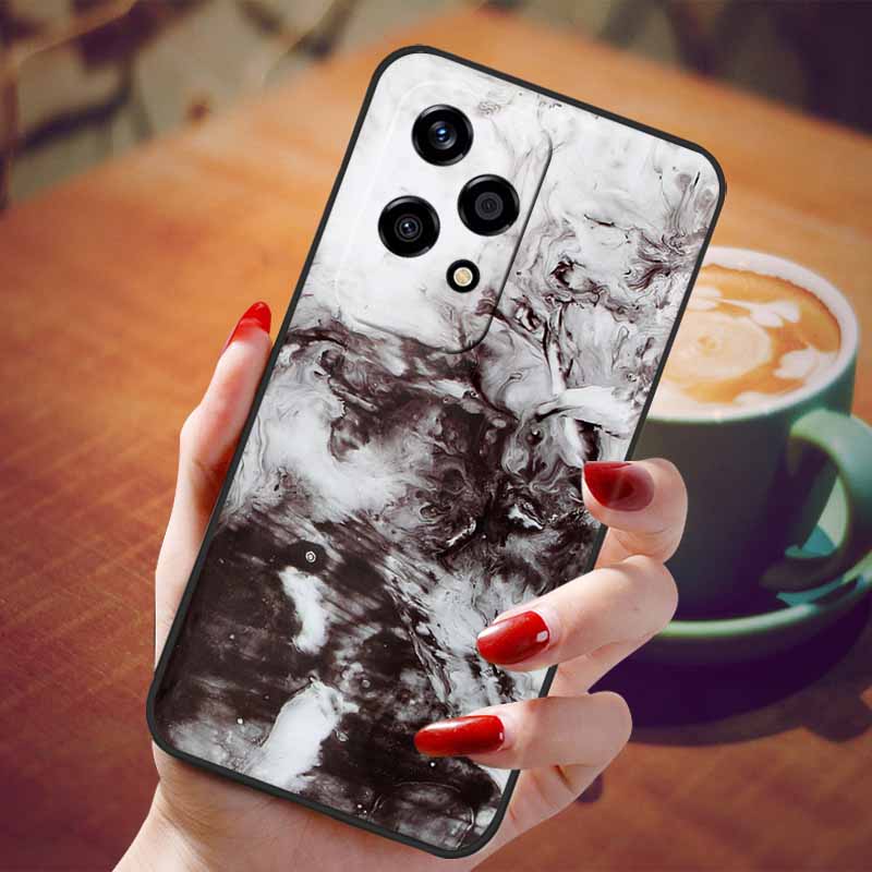 For Honor 200 Lite Case Soft Silicone Fashion Marble TPU Phone Cases for Honor200 Lite 200Lite Cover Capa 6.7'' Shockproof Shell