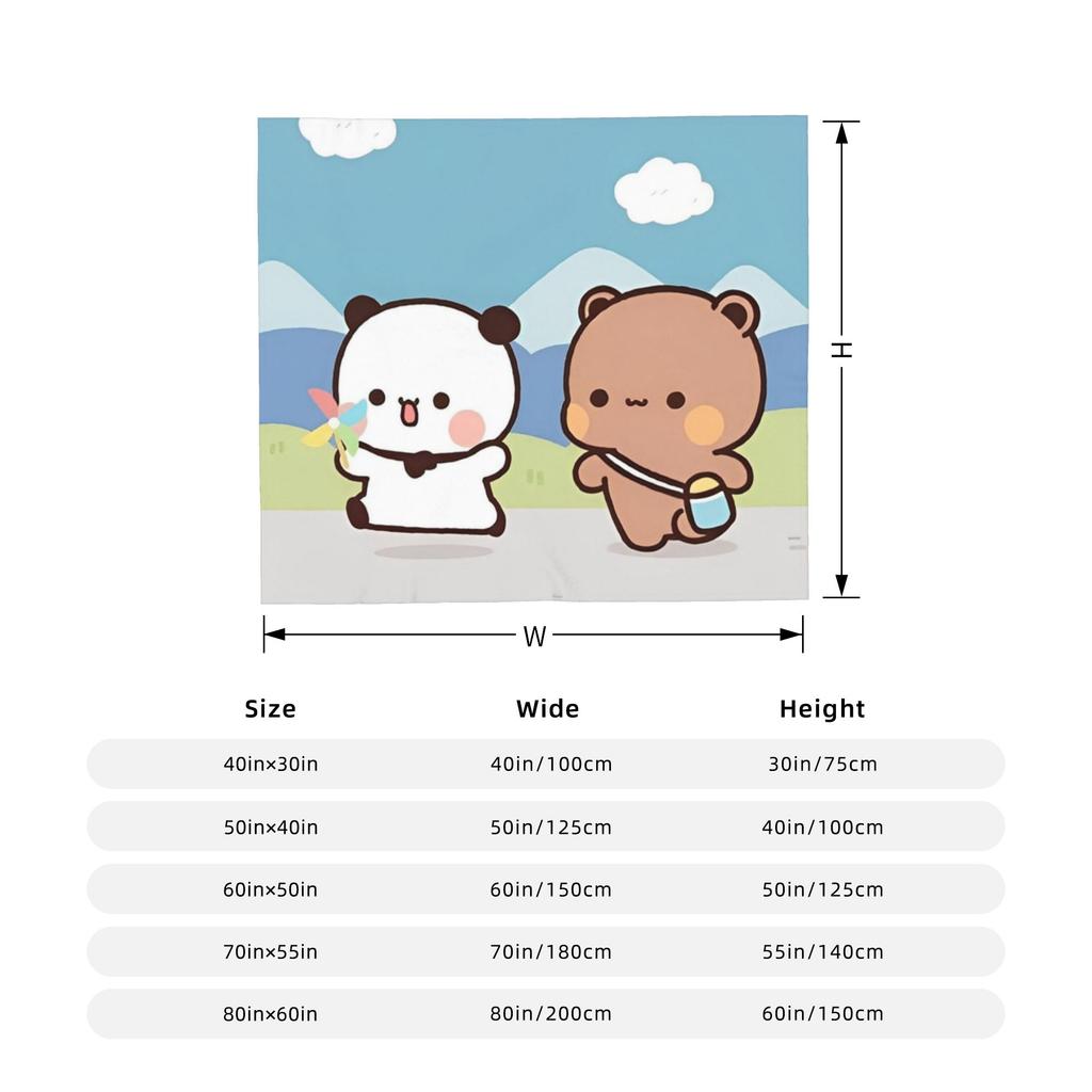 Cute Cartoon Bubu Dudu Blanket Cover Flannel Throw Blankets Summer Air Conditioning Printed Soft Warm Bedspread