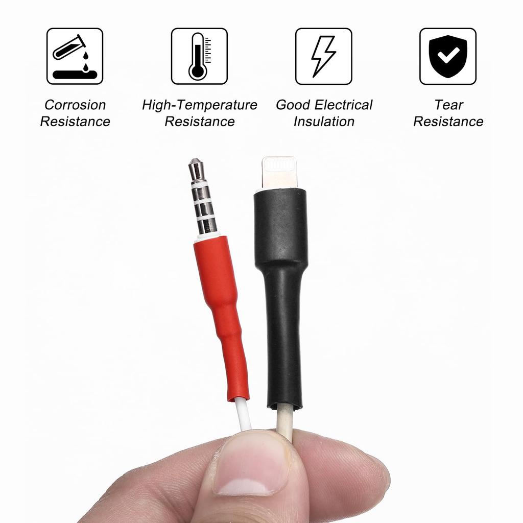 uxcell 0.2 inch (5 mm) Diameter 2:1 Heat Shrink Tube Wrap Cable Sleeve 3.1m Black