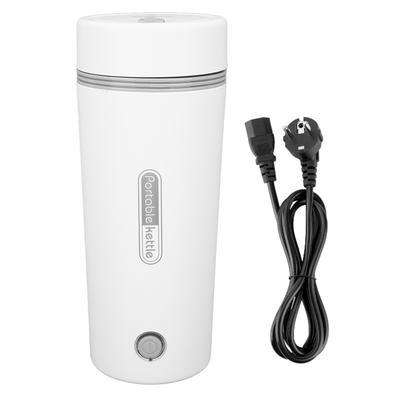 Přenosná elektrická konvice Nerezová ocel Mléko Káva Čaj Ohřívač vody 350ml do auta Cestovní EU zástrčka