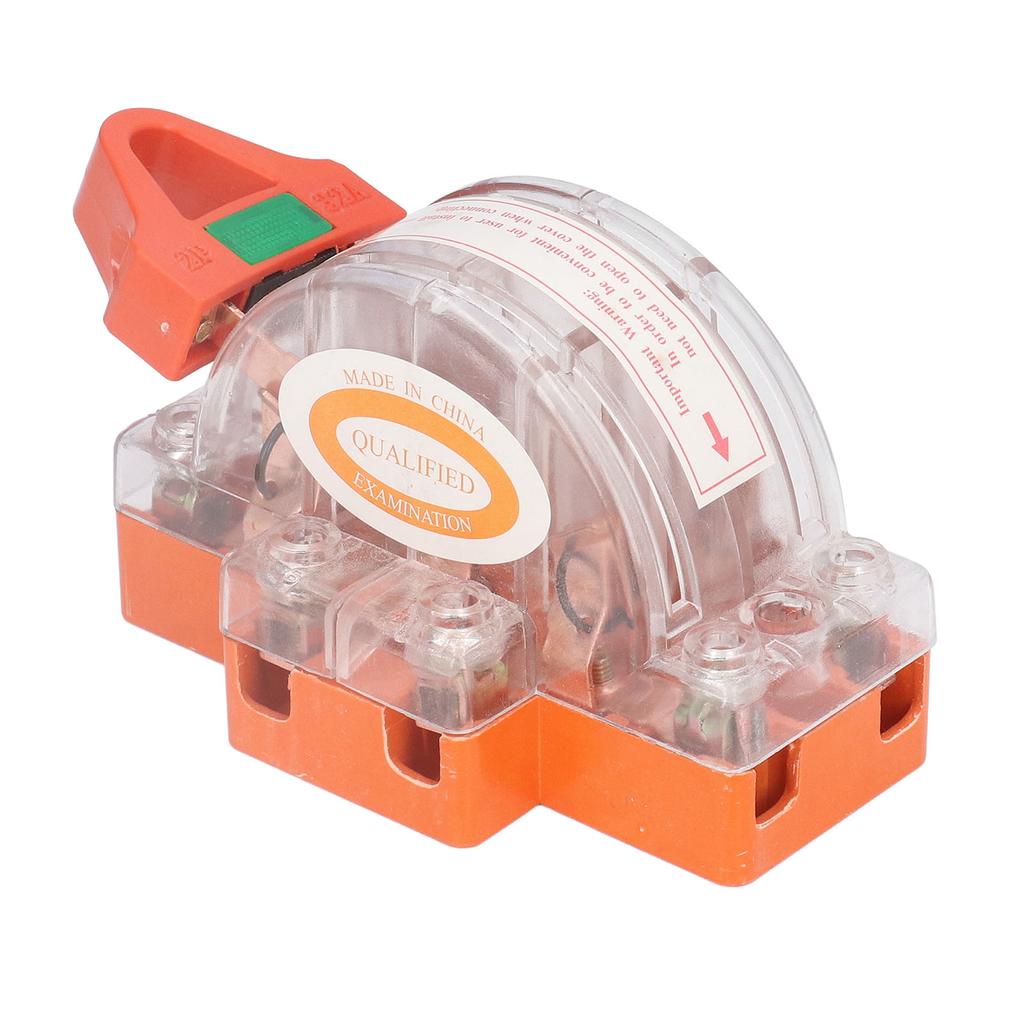 Transparent Knife Switch 2P 32A Double Pole Against Electric Shock Safety Knife Switch with