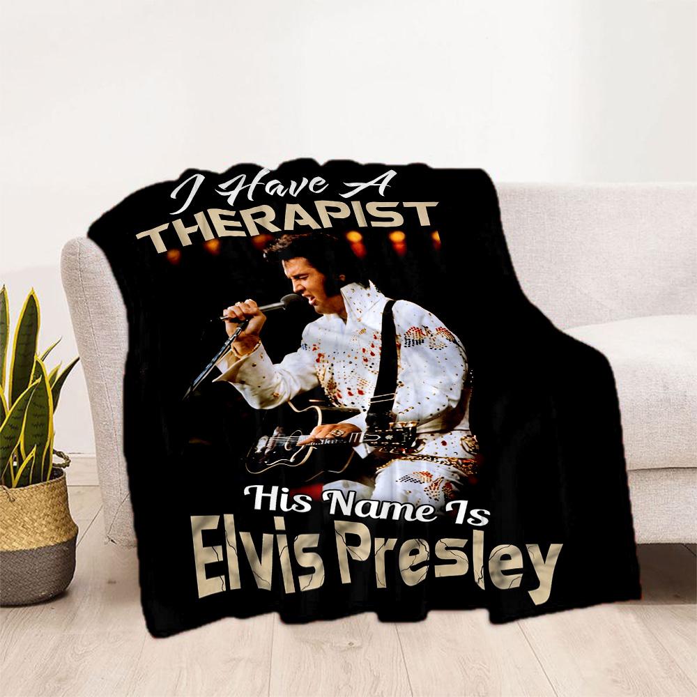 Rock Roll Legend Blanket Warmthful Decor Suitable for Picnics Bed Chair for All Seasons Modern Style Ideal Gift For Birthday Valentine'S Day