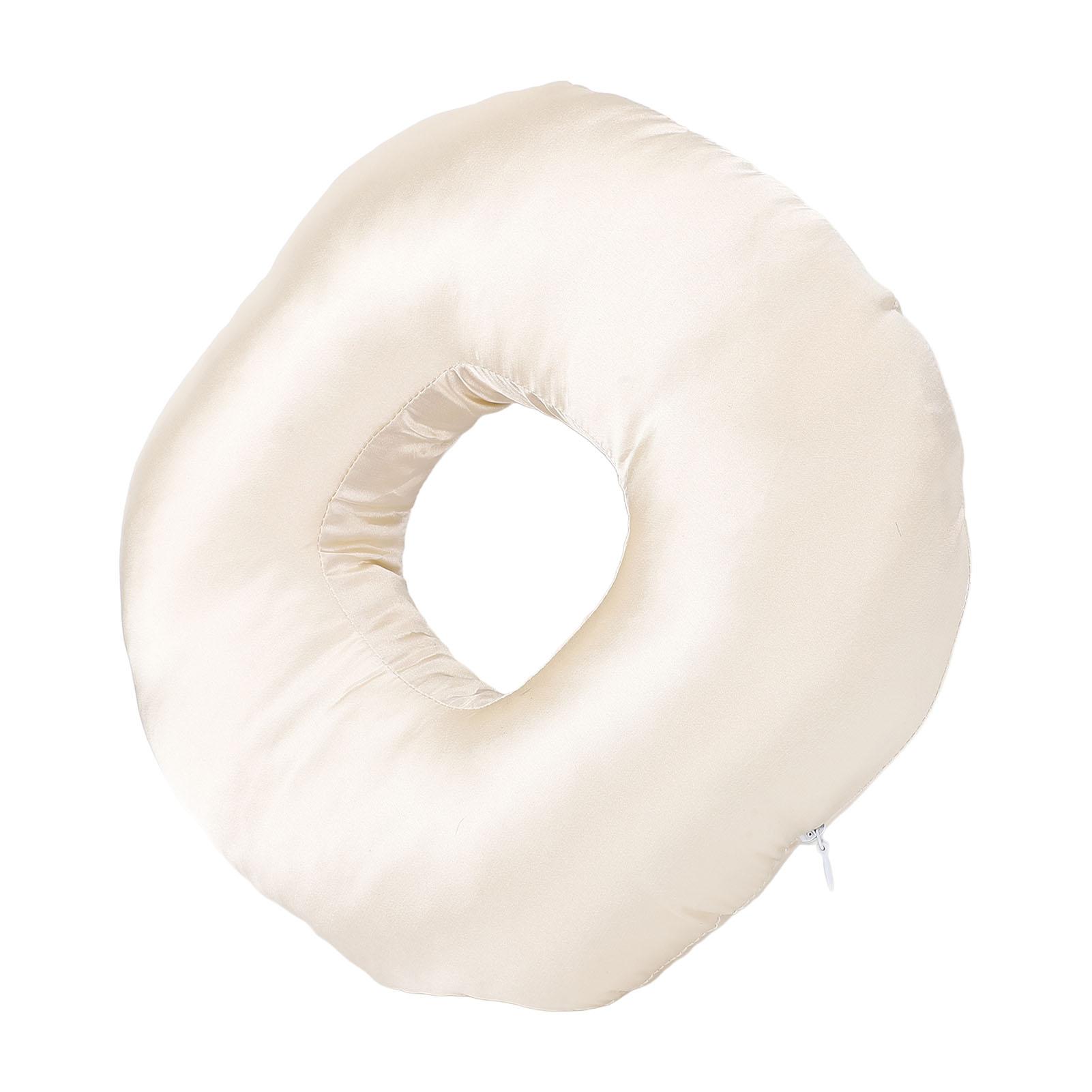 

Подушка-пончик из шелковистого сатина, защитная подушка для ушей с отверстием для уха для спящих на боку с берушами