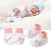 Set of 1 Infant Cotton Mittens Anti Scratch Hand Cover Soft Breathable Warm Gloves & Socks for 0-6M Boys Girls