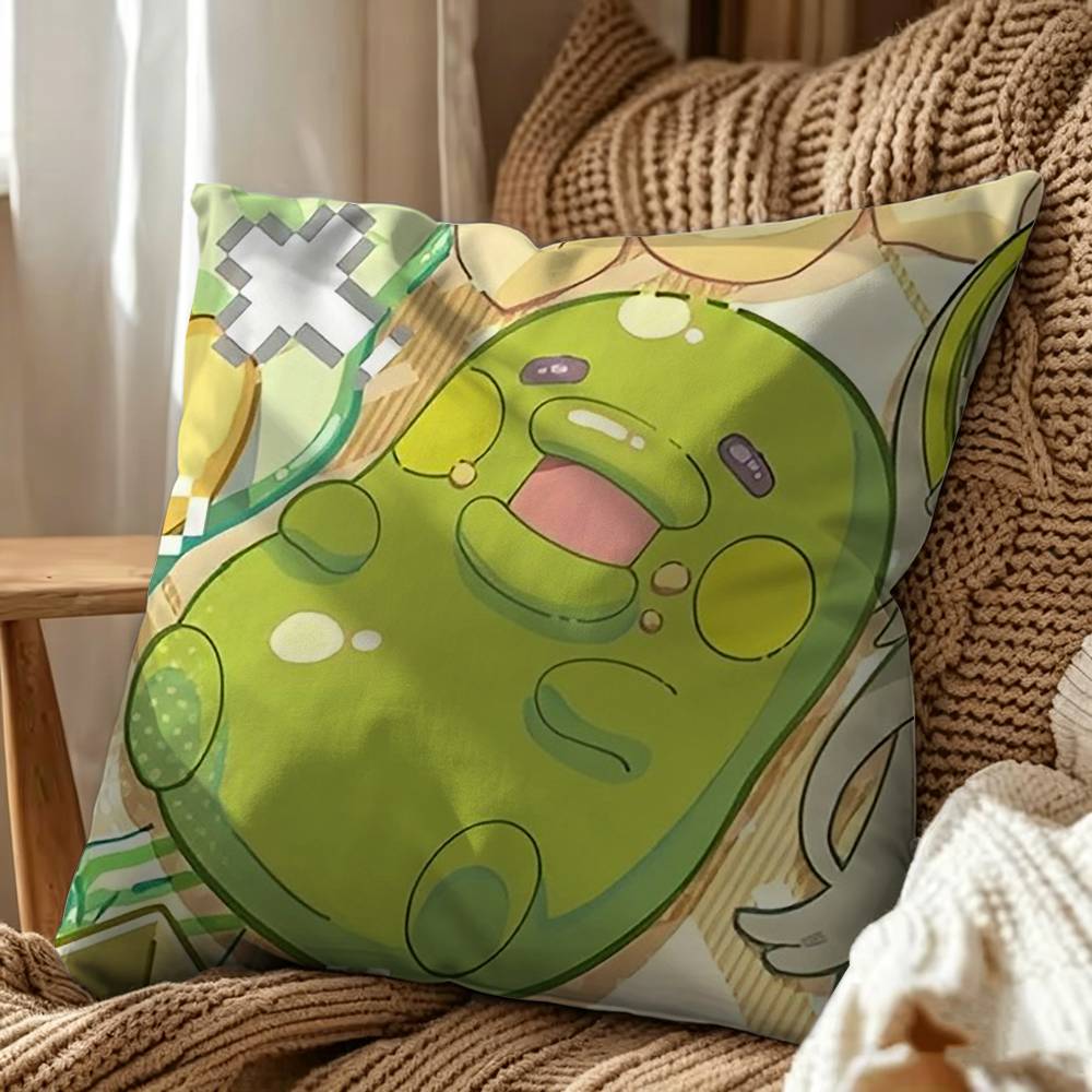 Cute Tamagotchi Kuchipatchi Square Pillow Case Multi Sizes For Car Home Bedroom Decor Custom Valentine Gifts