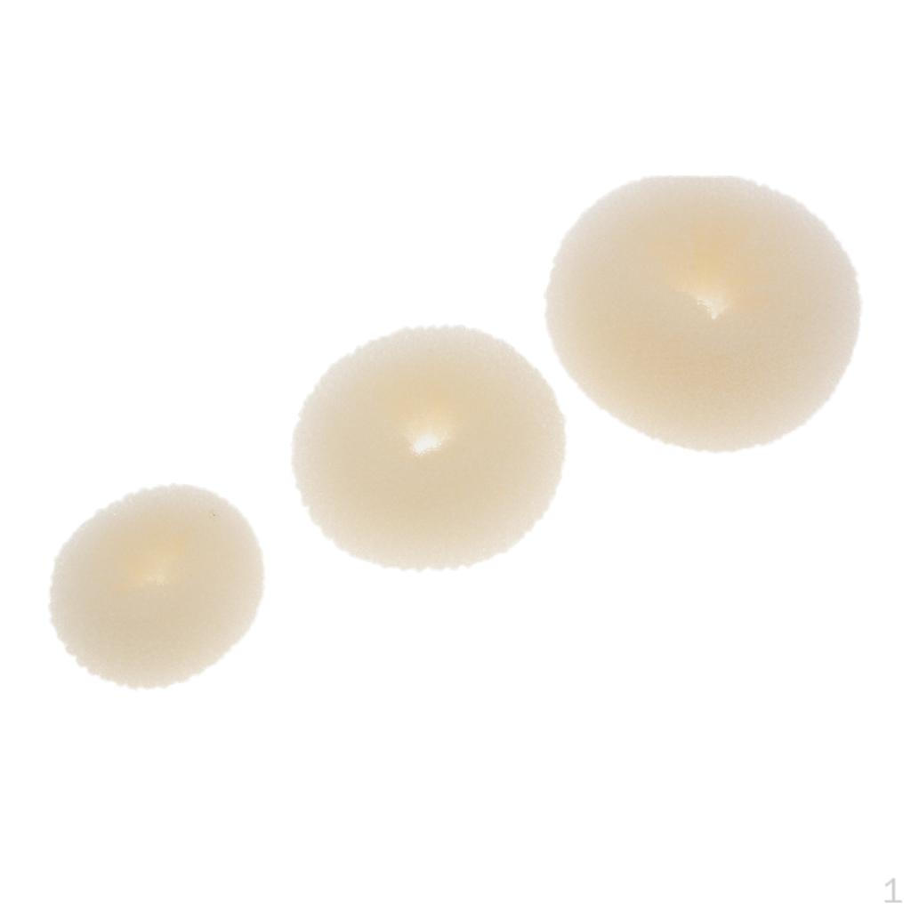 3 Светлых Донат Женские Кольца для Волос Формирователь Пучка Инструменты