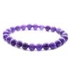 Amethyst Beaded Stretch Bracelet 8mm