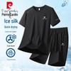 Men's Ice Silk Quick-Dry Casual Shorts Set