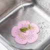 1PC Creative Kitchen Sink Anti-clogging Floor Drain Sewer Filter Flower-shaped Silicone Floor Drain Kitchen Tools