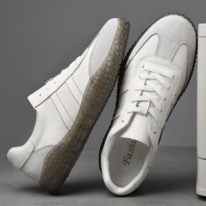 Fashion New Arrival Men's Tenis Masculino Genuine Leather Casual Shoes Non-Slip Sole Treking Footwear Comfortable Walking Shoes Sneakers