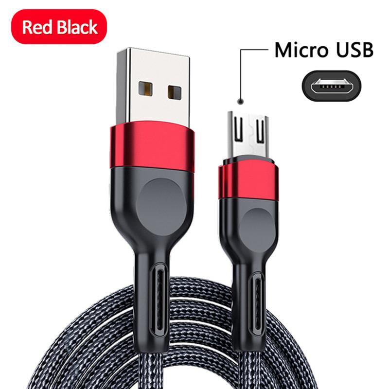 5a Micro Type-c Fast Charging Data  Cable Nylon Braided 1 Meter / 2 Meters Flexible Charging Cable Compatible For Huawei Mobile Phone