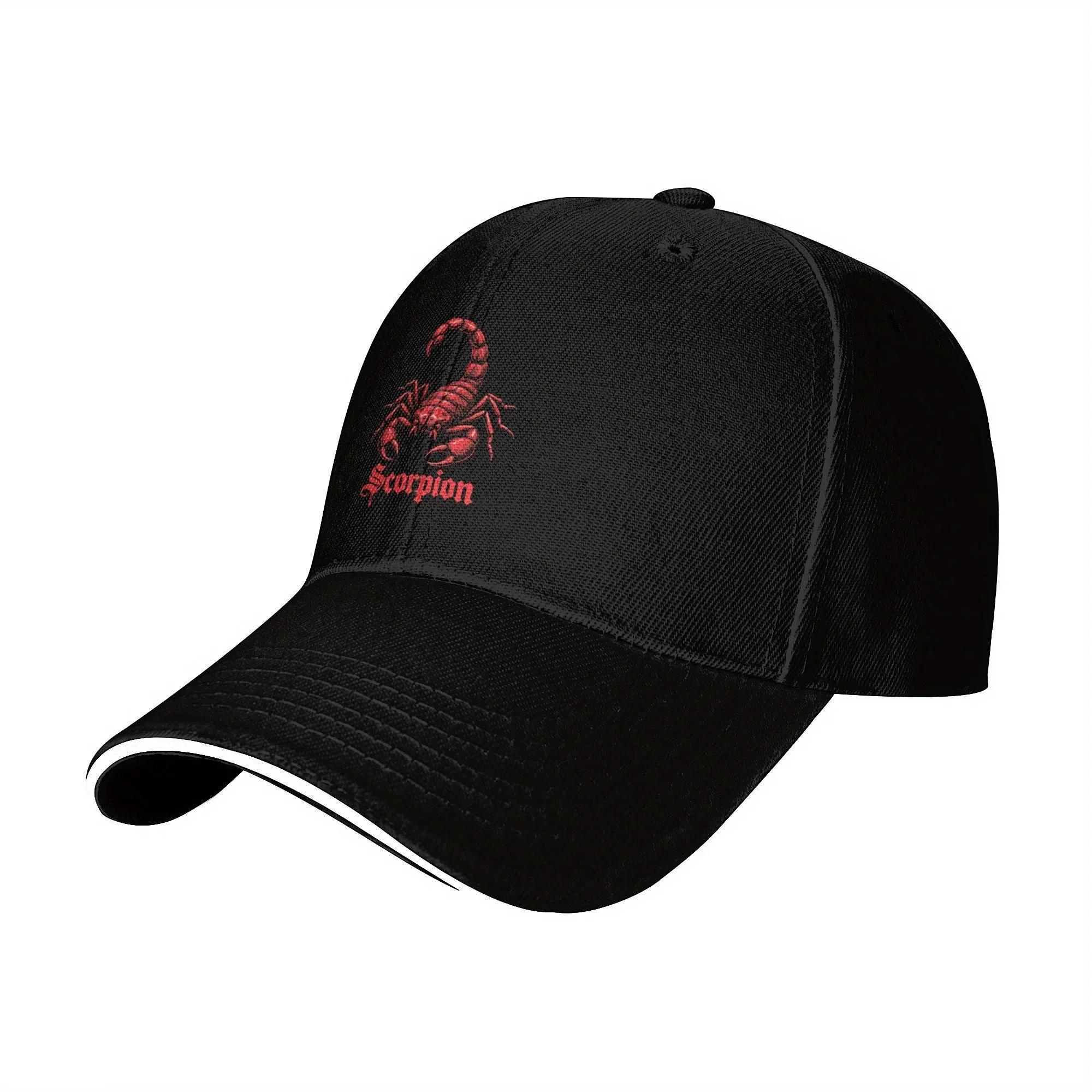

Scorpion Baseball Cap - Black Trucker Hat with Sun Protection, Casual Outdoor Sport Cap for Men and Women, Casual Cap Adjustable чорний