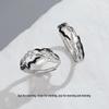 Tichia Sunrise & Sunset Couple Rings - S925 Sterling Silver, Unique, High-End Open Design.