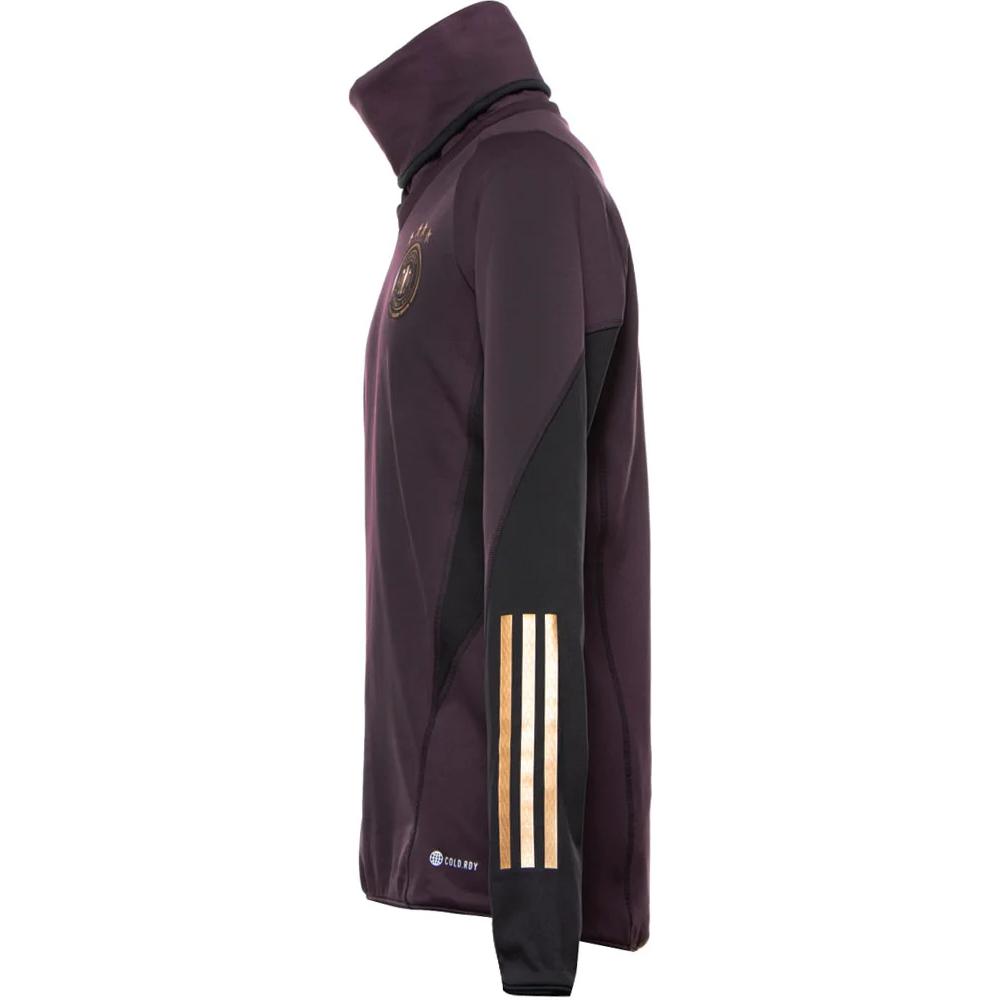 Adidas Logo Print High Neck Long Sleeve Sweatshirt Men Sweatshirt Dark-Chestnut HC1290