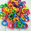 50/100pcs/Set Kids Colorful Nylon Elastic Hair Bands Ponytail Holder Hair Ties Gum Rubber Band Headband Girls Hair Accessories