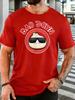Cartoon Cool Bao With Sunglasses Bao Down Unisex Front Print T Shirt Funny Food Graphic Tee Casual Short Sleeve Top Food Lover Gift