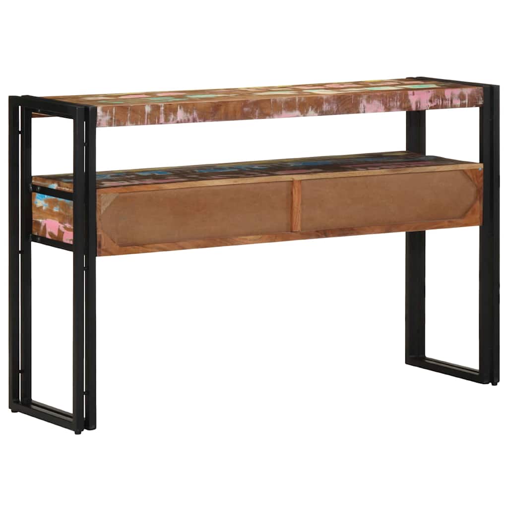Console Table 120 X 33 X 75 Cm Solid Upcycled Wood