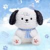 Cartoon Dog Plush Toy with Hat, Cute Puppy Lumbar Support Cushion, Companion Stuffed Animal
