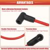 ACROPIX 8mm Spark Plug Coil Wire Ignition Coil Harness Cable for Chevy Small Blocks with HEI Cap - Pack of 8