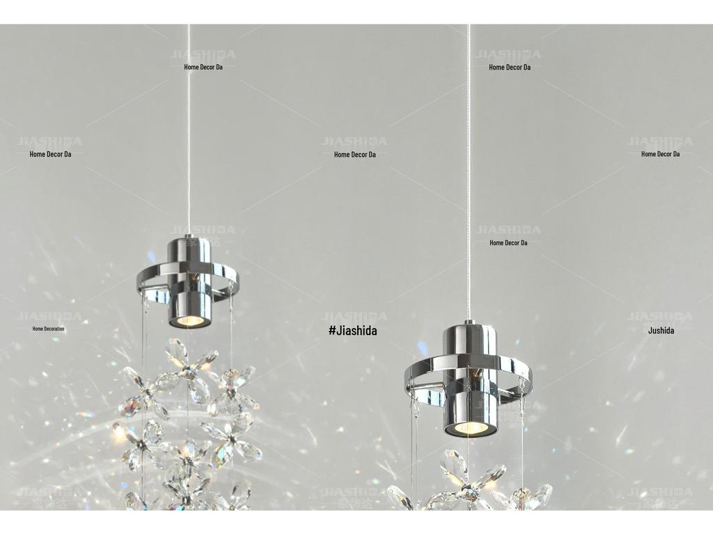 Lustră pandantiv din Cristal cu Flori de Lux Franceză 2025 pentru Dormitor sau Hol