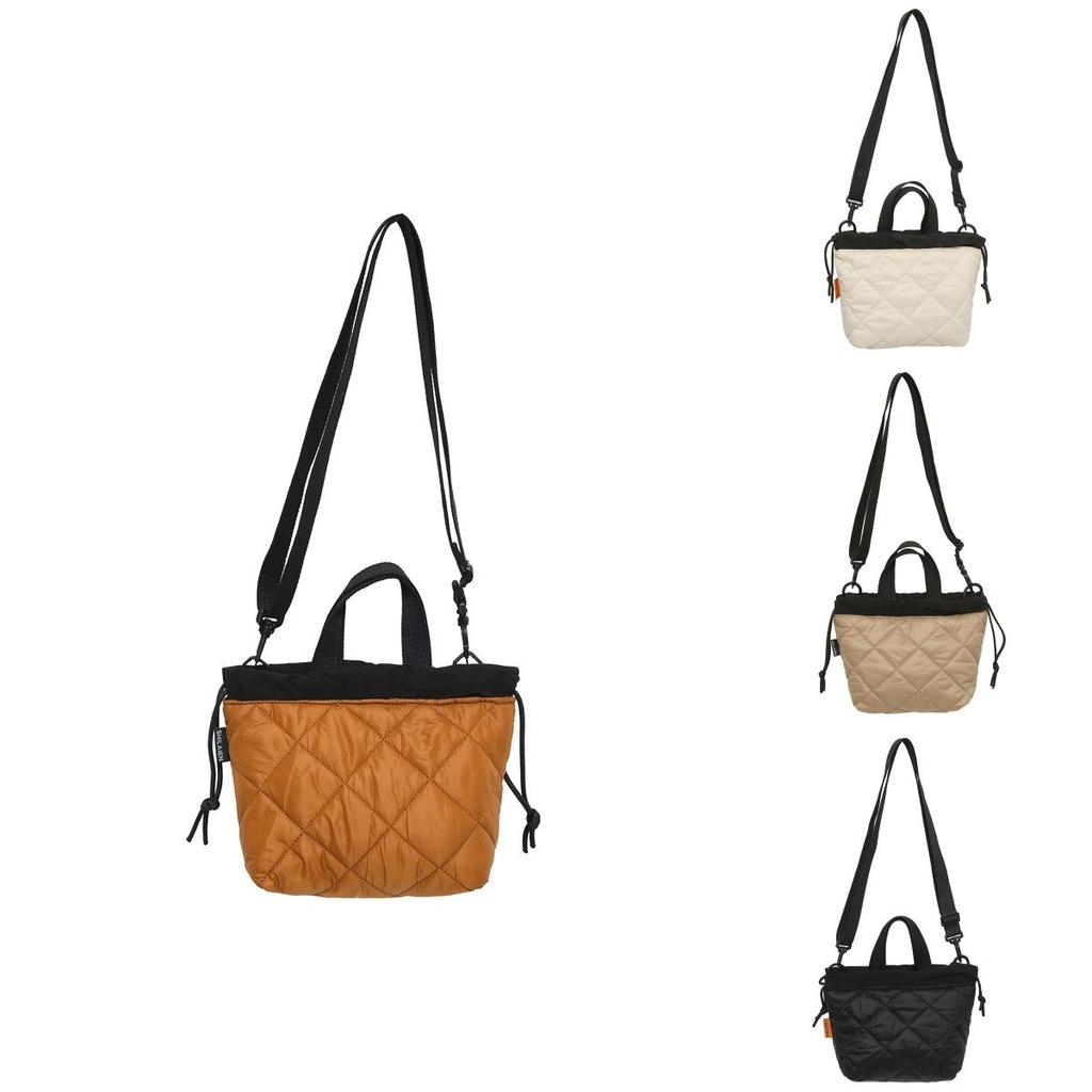 Borsa Secchio in Nylon con Chiusura a Zip per Uso Quotidiano Informale