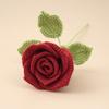 Handmade Crochet Bouquet 45cm Length Knitting Flowers Creative Crochet Flowers  Wedding Gift
