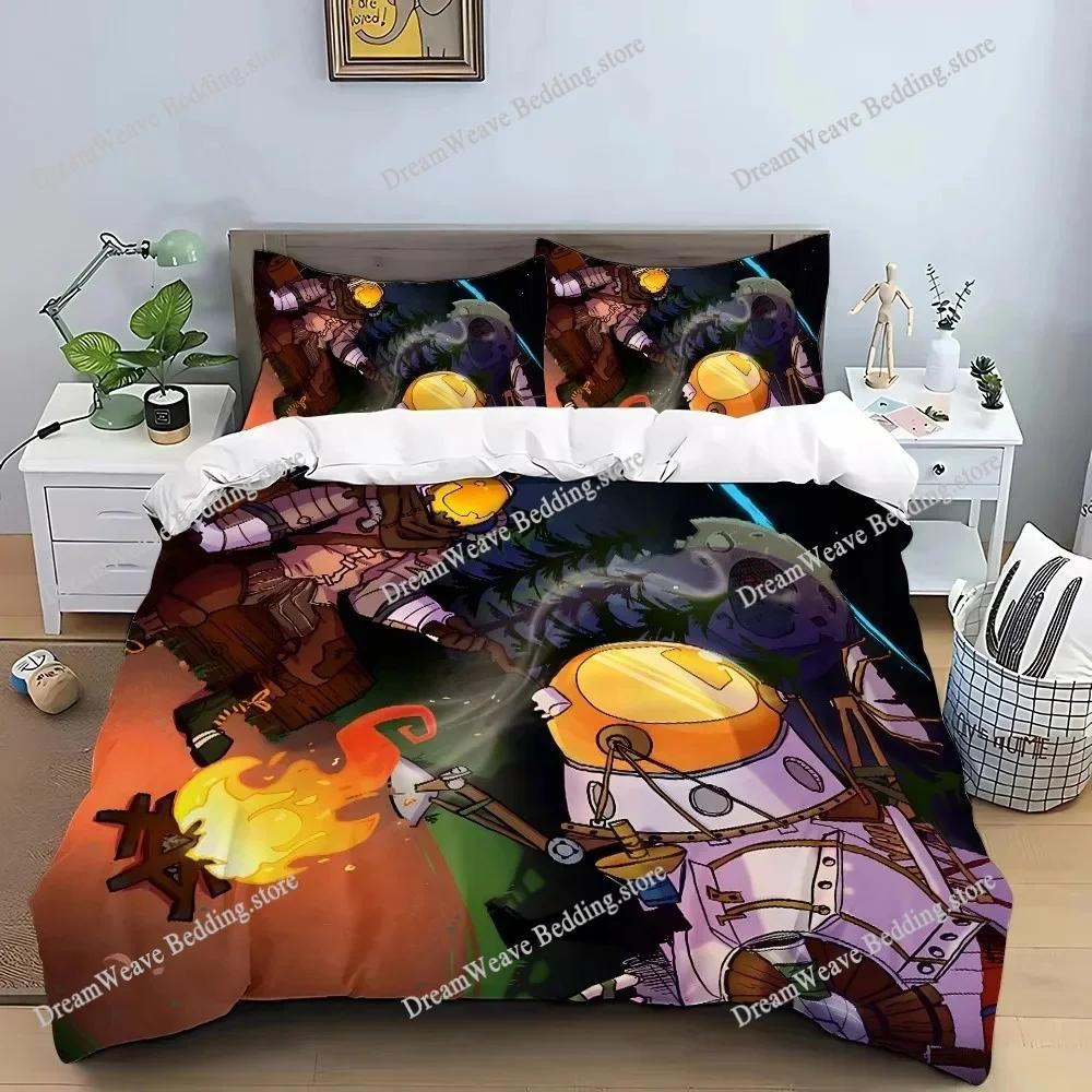 Exquisite 3D Game Outer Wilds Wallpaper Action Adventure Digital Printing Bedding Set Duvet Cover Comforter Bed Girls Boys Gift9