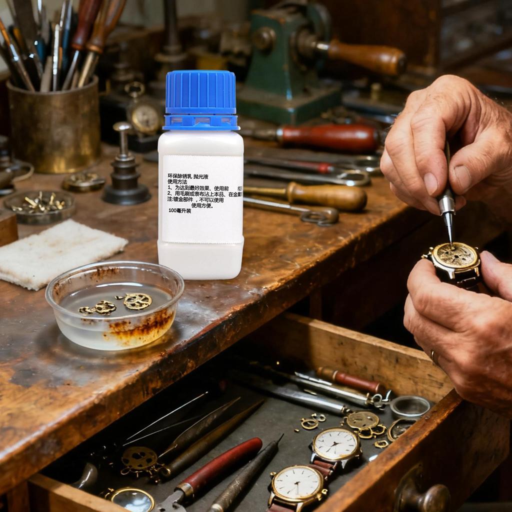 Rust Cleaner 100ml Gentle Watch Cleaner Solution Rust Dissolver For Home Repair Jewelry Antique Restoration Precision Instrument