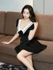 Sexy Low-Cut College Style Slim Fit A-Line Dress