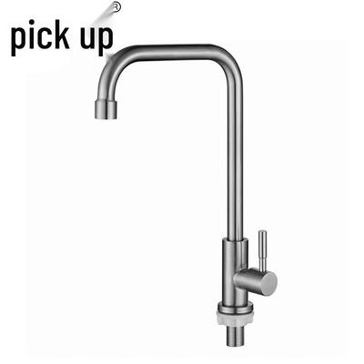 Zhuishi 304 Stainless Steel Single Cold Kitchen Faucet