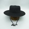 Street Shot Black Pearl Chain Flat Top Top Top Hat Women'S Summer French Retro European And American Wide Brim Sunscreen Straw Hat Foreign Trade Ins