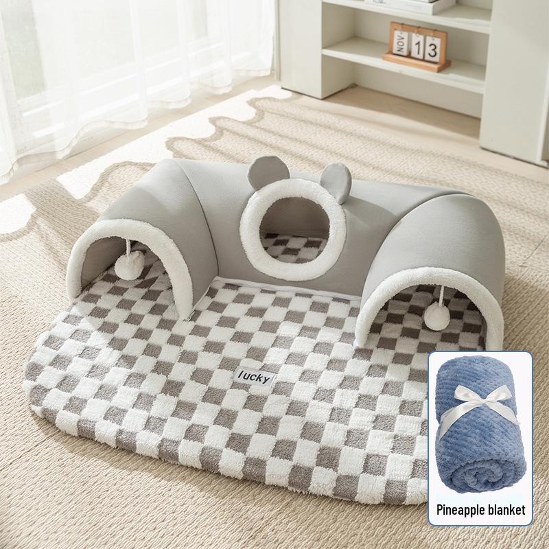 

Осінньо-зимовий тунель для котів у вигляді лося: Лежанка для кота/собаки Play & Sleep XL (multiple cats)