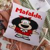 Cute Cartoon Mafalda Vintage Cushion Cover Polyester Sofa Cushions Decorative Throw Pillows Home Decoration Pillowcover