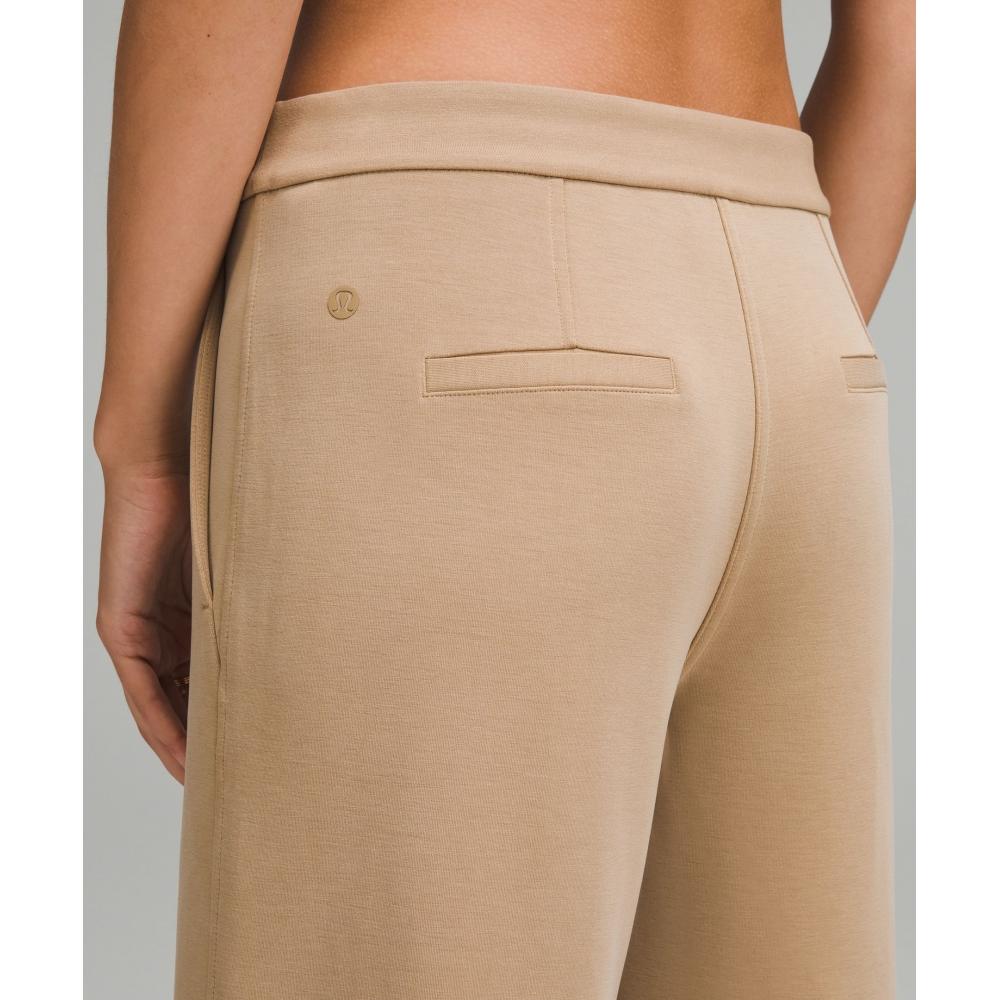Lululemon Softstreme Pintuck Mid Rise Pant  Regular Filbert Tan