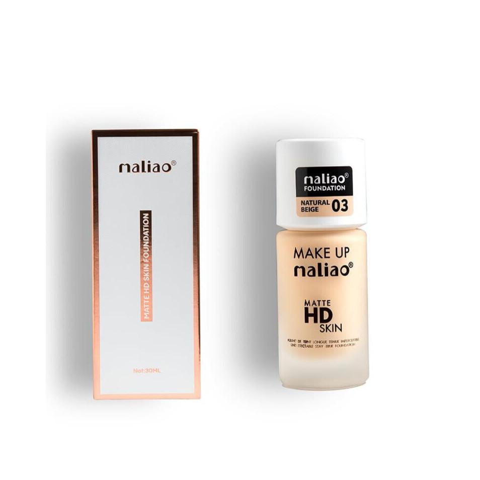@ Maliao Matte HD Skin Foundation NATURAL BEIGE 03 For Women 30ml UKR496_60%OFF