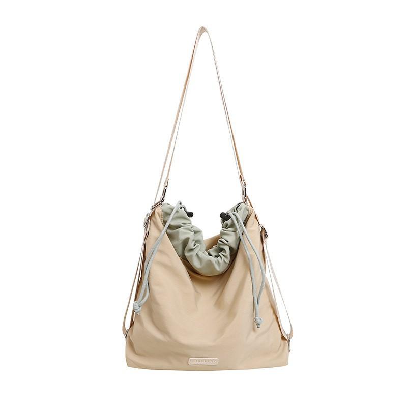

One-shoulder Women s Bag New Multi-functional Backpack Light Nylon Cross-body Casual Tote хакі