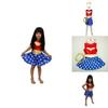 Wonder Woman Baby Costume Dress With Rope For Superhero Girls