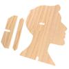 Sunglasses Shelf Display Stand Counter Glasses Storage Shelf Wooden Boys And Girls Head Mold Desktop Glasses Holder
