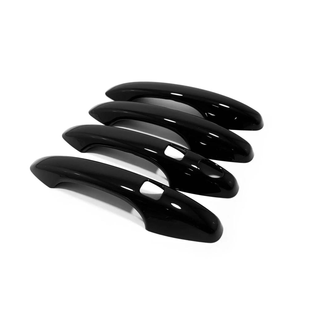 For GWM Haval H6 3rd Gen   ABS Chrome Carbon Fiber Black Car Door Handle Caps Cover Frame Trims Car Styling Accessories