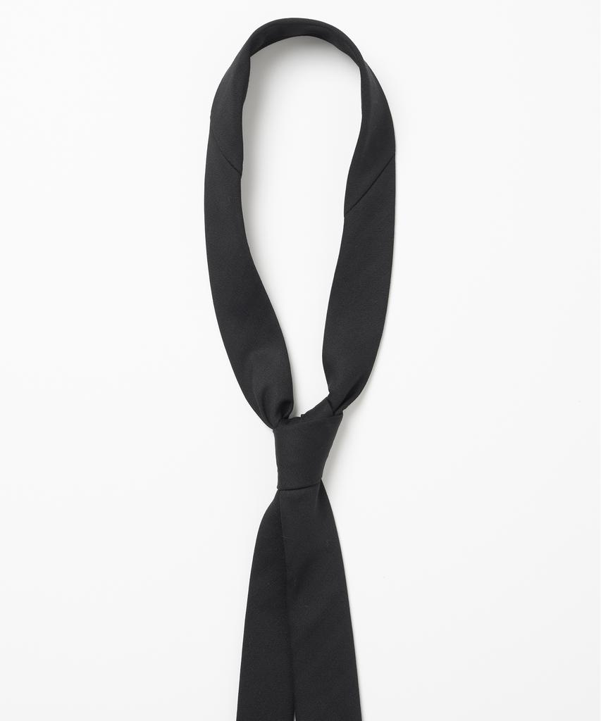 MILLO ARCHIVE Slide Wool Slim Tie [Black]