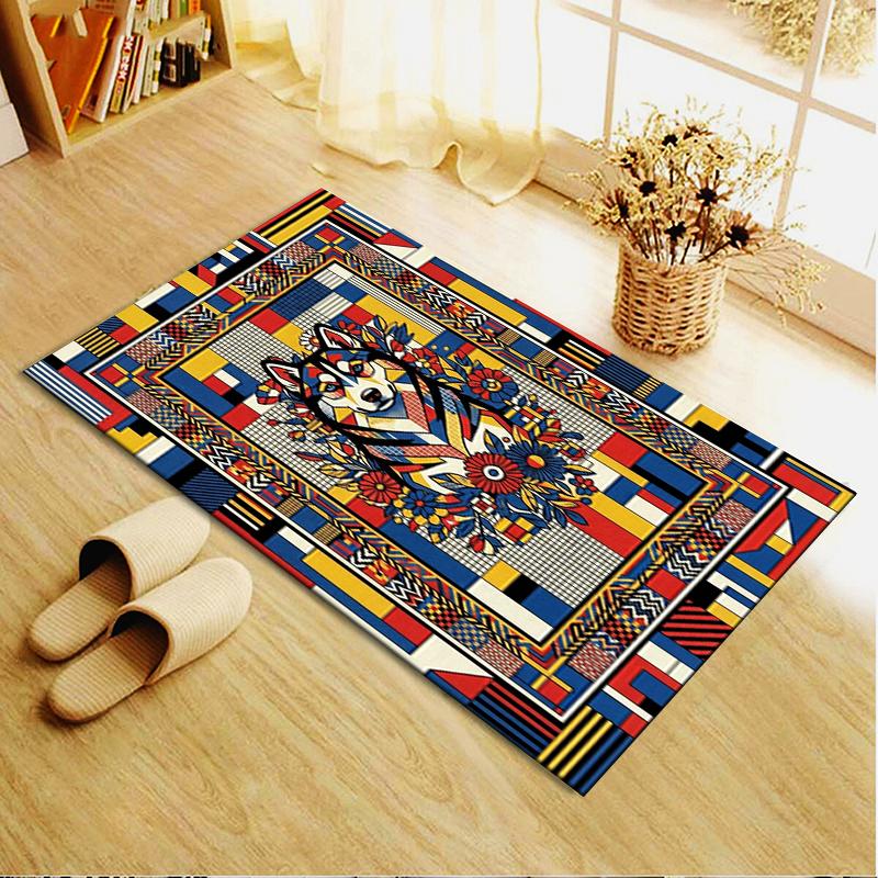2025 New Husky Dog Carpet Rug for Living Room Bedroom Home Sofa Decoration,Kids play Non-slip Floor Mat66