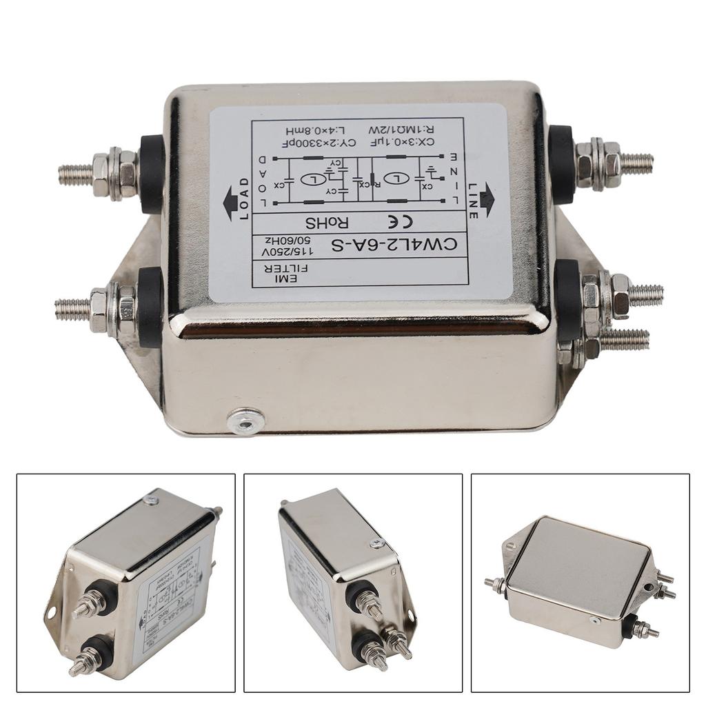 Advanced Doublestage Bolt Type Power Filter for Single Phase AC 220VAC