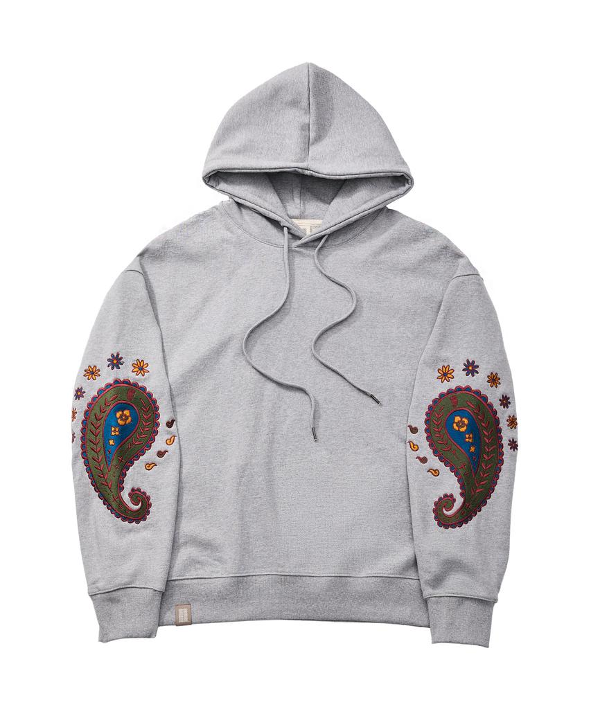 A Nothing Paisley Emb. H-T Hoody (Gray)
