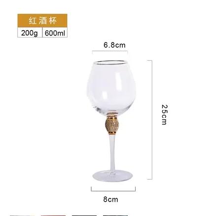 European and American Crystal Red Wine Glasses, Phnom Penh, Tall Glasses, Champagne, Cocktail Glasses, Wedding Gifts