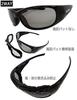 Photochromic Polarized Polarized Cool for Night with Case [COOLBIKERS] Sunglasses, Color-Changing Goggles, 2-Way, Bikers, Riding, CB1-888 Special,