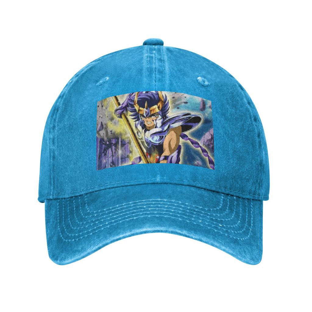 Anime Rytíři Zvěrokruhu Phoenix Ikki Baseballové Čepice Džínové Klobouky Nastavitelná Čepice Hip Hop Baseballový Kovbojský Klobouk pro Unisex