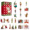 Grinch Acrylic Blind Box Ornament Set 24-Day Christmas Countdown Calendar Keychain Decor