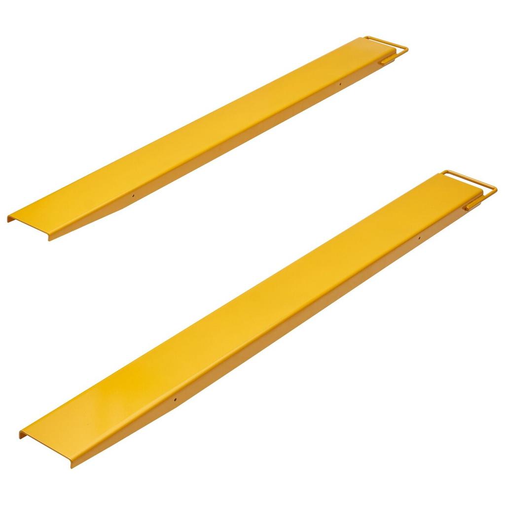 Pallet Fork Extensions, 72" Length 5.5" Width, Heavy Duty Carbon Steel Fork Extensions for Forklifts, 1 Pair Forklift Extensions, Industrial Forklift