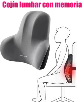 Multi Functional Memory Foam Lumbar Pillow for Car Office Gaming Chairs Postpartum Waist Support Pain Relief Cushion